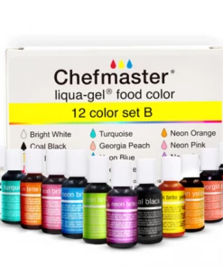 Linneas 12 Color Kit SET B Chefmaster .70oz LIQUA-GEL