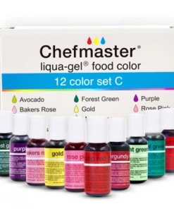 Linneas 12 Color Kit SET C Chefmaster .70oz LIQUA-GEL
