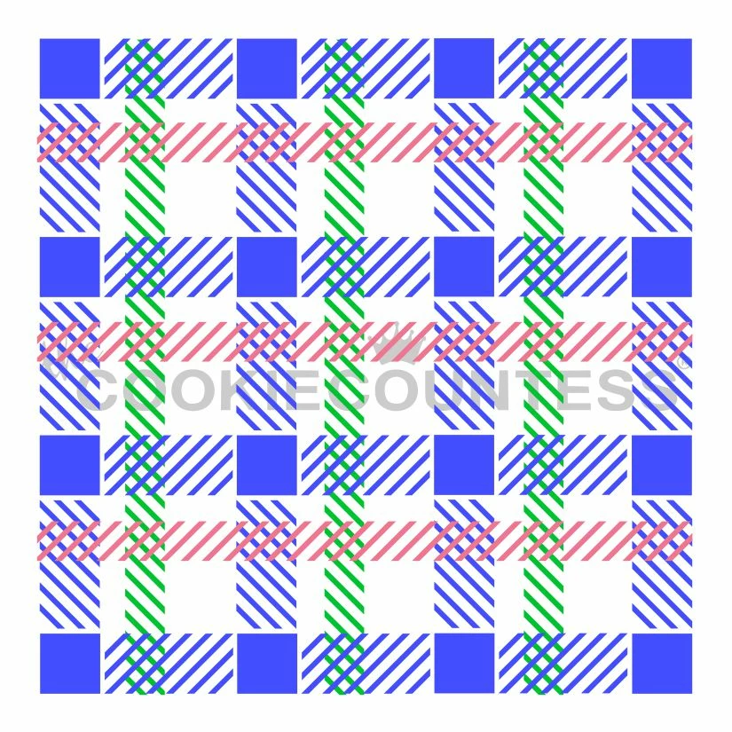 Cookie Countess Buffalo Plaid 2pc Stencil Stencils 3 Cookie Countess Buffalo Plaid 2pc Stencil Stencils