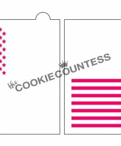 Cookie Countess Flag Two-Piece Set Stencil Stencils