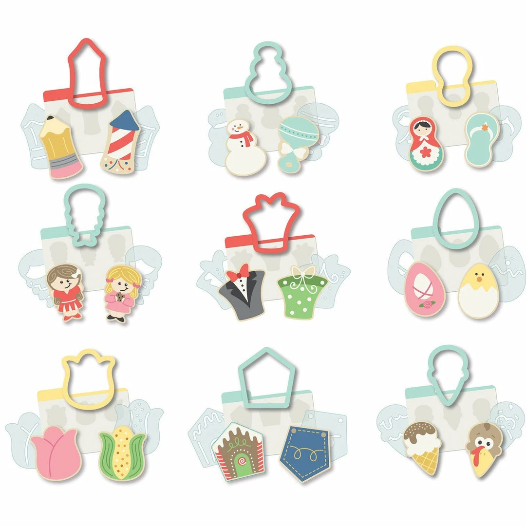 American Crafts Shape Shifters ONE Cookie Cutter Set Cutters 5 American Crafts Shape Shifters ONE Cookie Cutter Set Cutters