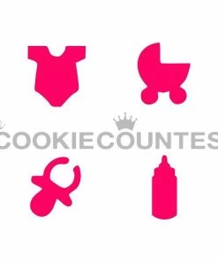 Cookie Countess Baby 4some Stencil