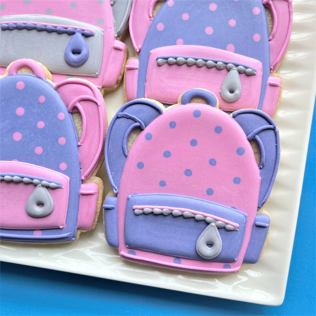 Flour Box Bakery School Supplies Cookie Decorating Kit Cutters 5 Flour Box Bakery School Supplies Cookie Decorating Kit Cutters