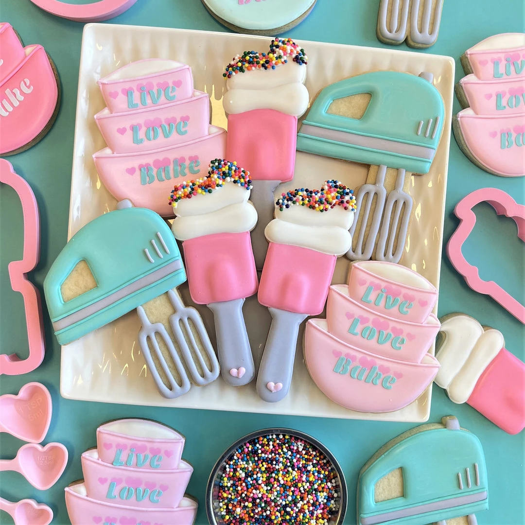 Flour Box Bakery Spatula Cookie Cutter Cutters 6 Flour Box Bakery Spatula Cookie Cutter Cutters