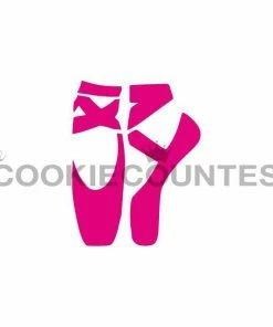 Cookie Countess Ballet Pointe Shoes Stencil Stencils