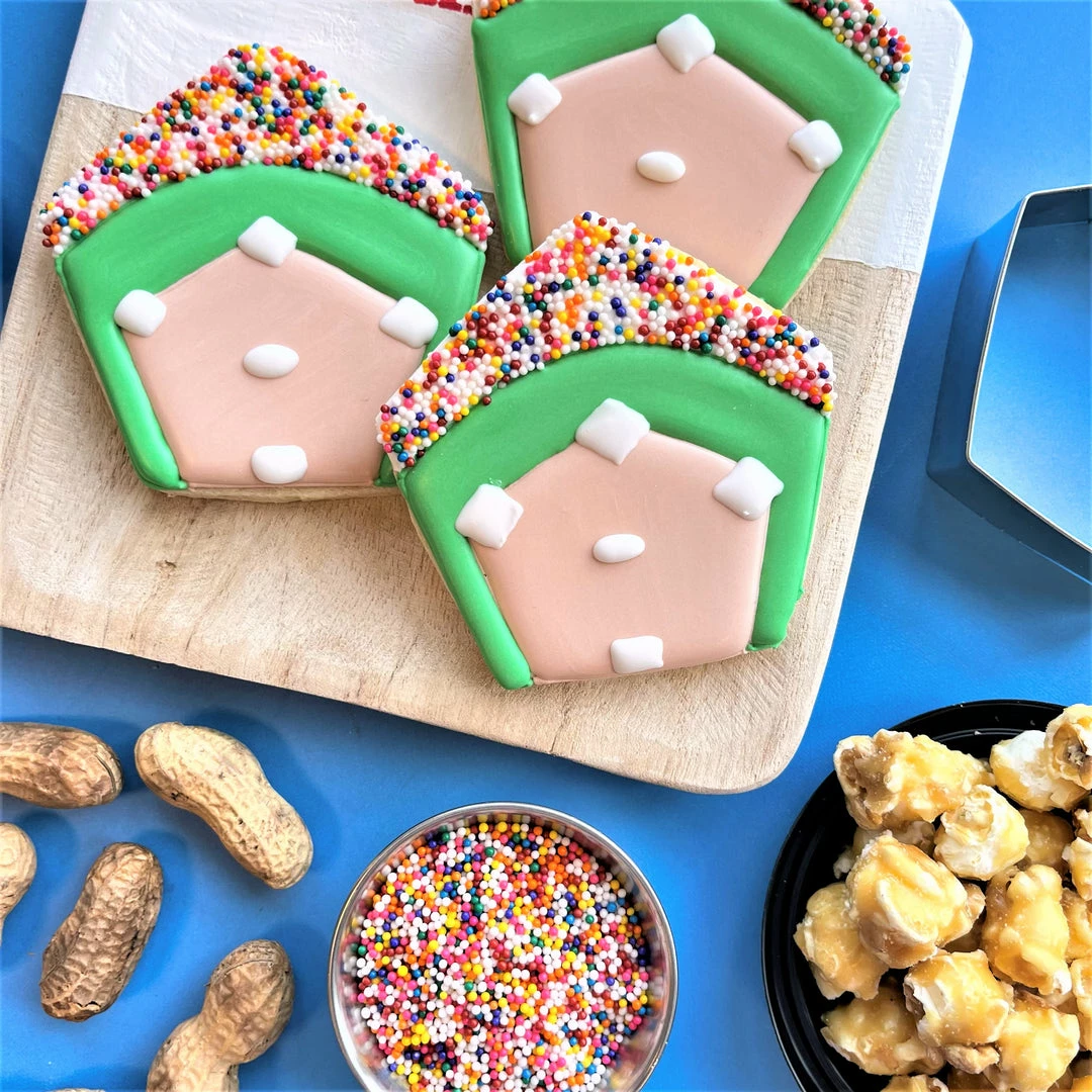 The Flour Box Baseball Cookie Decorating Kit Cutters 6 The Flour Box Baseball Cookie Decorating Kit Cutters