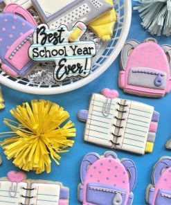 Flour Box Bakery Best School Year Ever Plaque Cookie Cutter