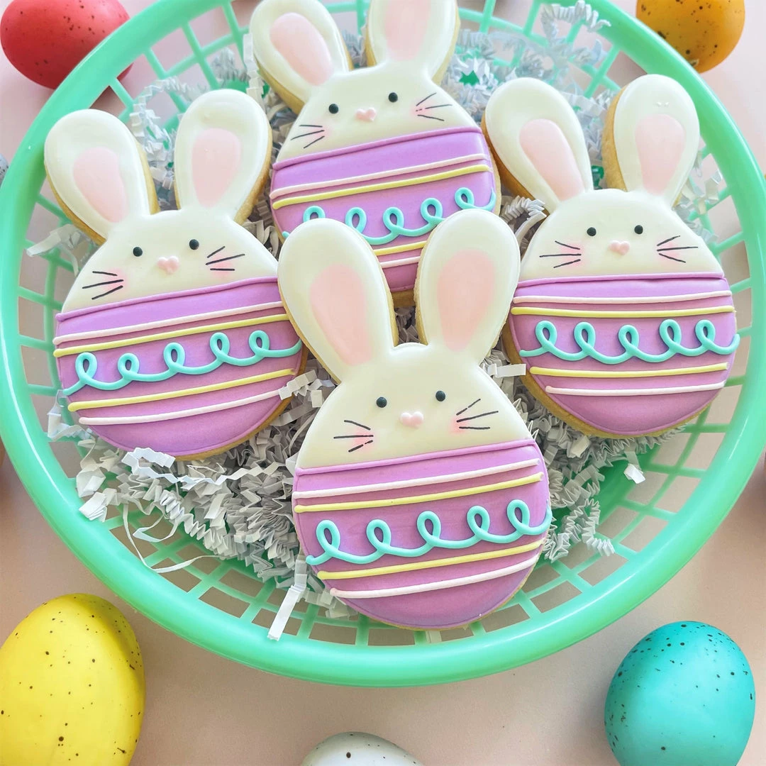 Flour Box Bakery Cutters Bunny Egg Cookie Cutter 4 Flour Box Bakery Cutters Bunny Egg Cookie Cutter