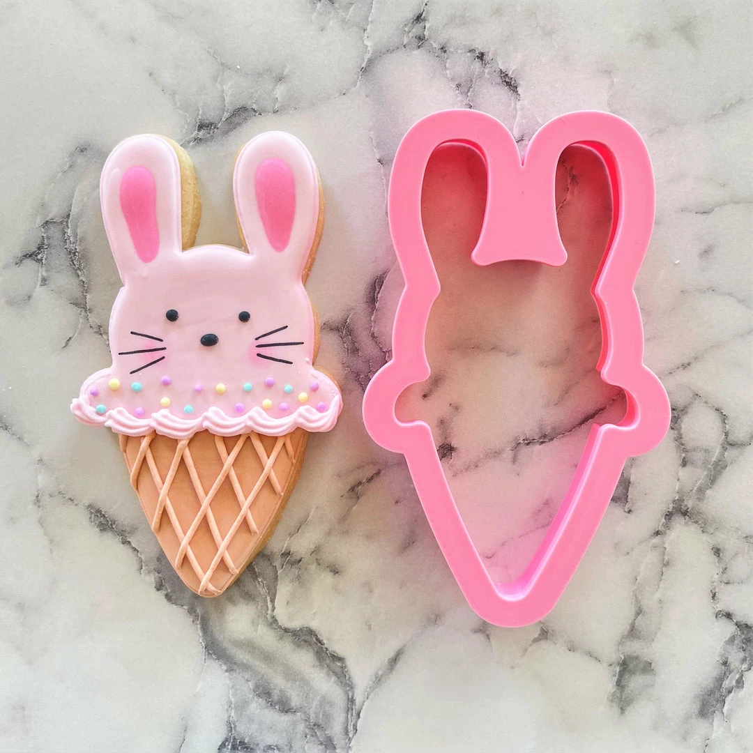 Flour Box Bakery Cutters Bunny Ice Cream Cone Cookie Cutter 3 Flour Box Bakery Cutters Bunny Ice Cream Cone Cookie Cutter