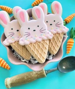 Flour Box Bakery Cutters Bunny Ice Cream Cone Cookie Cutter