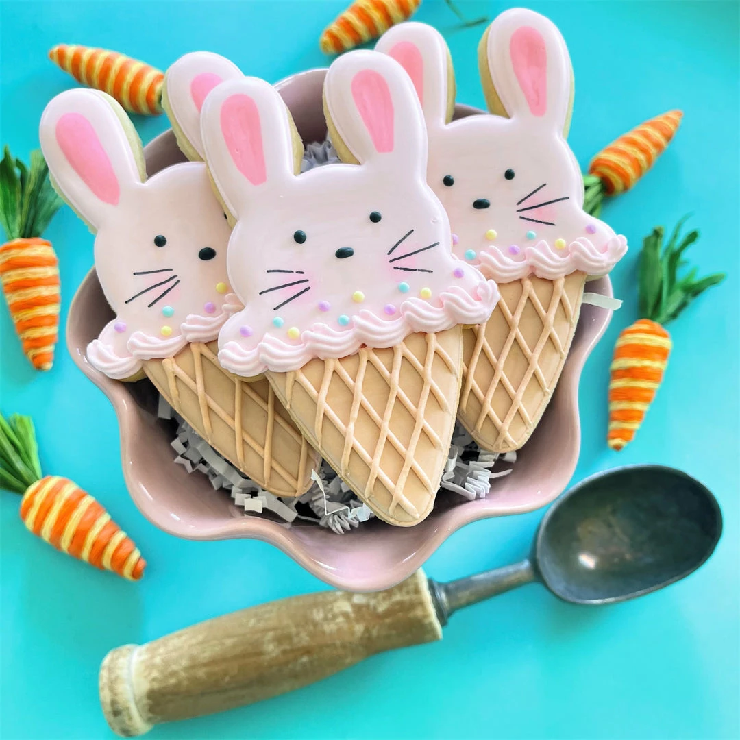 Flour Box Bakery Cutters Bunny Ice Cream Cone Cookie Cutter 4 Flour Box Bakery Cutters Bunny Ice Cream Cone Cookie Cutter