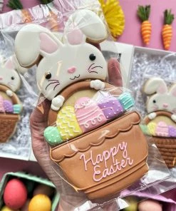 Flour Box Bakery Cutters Bunny In Basket 3-in-1 Multi-Cookie Cutter