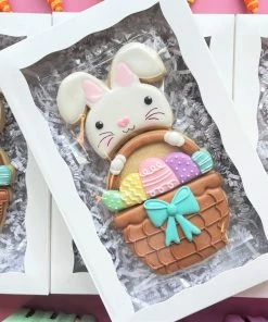 Flour Box Bakery Cutters Bunny In Basket 3-in-1 Multi-Cookie Cutter