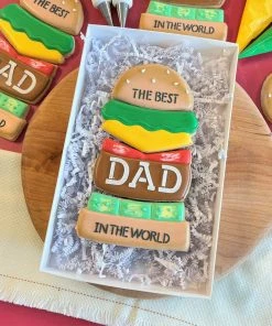 Flour Box Bakery Moms, Dads, And Grads Cookie Cutter Set, Stencil, And Digital Decorating Guide Cutters