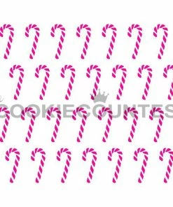 Cookie Countess Stencils Candy Canes Stencil