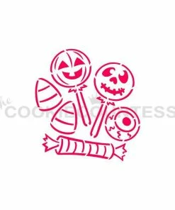 Cookie Countess Halloween Candy PYO Stencil Drawn With Character