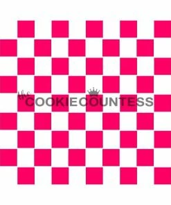 Cookie Countess Checkerboard Stencil