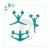 Stencil Expression Stencils Cheerleader Silhouttes SE Stencil