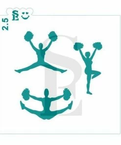 Stencil Expression Stencils Cheerleader Silhouttes SE Stencil