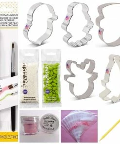 The Flour Box Christmas Faces Cookie Decorating Kit Cutters