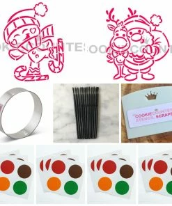 Cookie Countess Christmas PYO BUNDLE With Stencils, Cutter, Brushes & Palettes