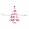 Cookie Countess Stencils Christmas Tree Time Stencil