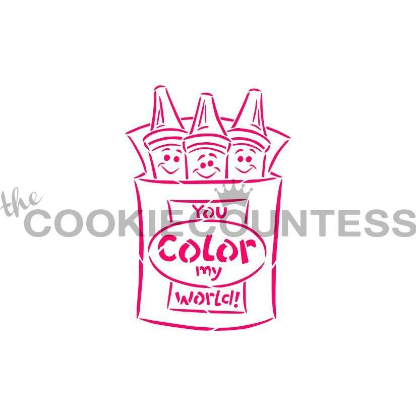 Cookie Countess Stencils Color My World Stencil