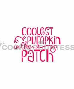 Cookie Countess Coolest Pumpkin In The Patch Stencil Stencils