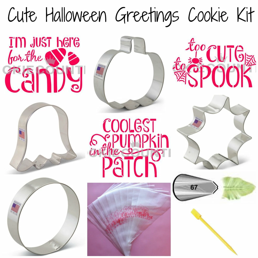 Flour Box Bakery Cute Halloween Cookie Decorating Kit 4 Flour Box Bakery Cute Halloween Cookie Decorating Kit