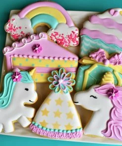 The Flour Box Unicorn Party Cookie Decorating Kit