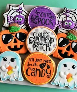 Flour Box Bakery Cute Halloween Cookie Decorating Kit