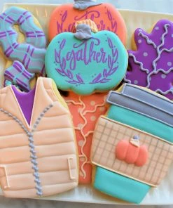 Flour Box Bakery Cutters Cozy Fall Cookie Decorating Kit