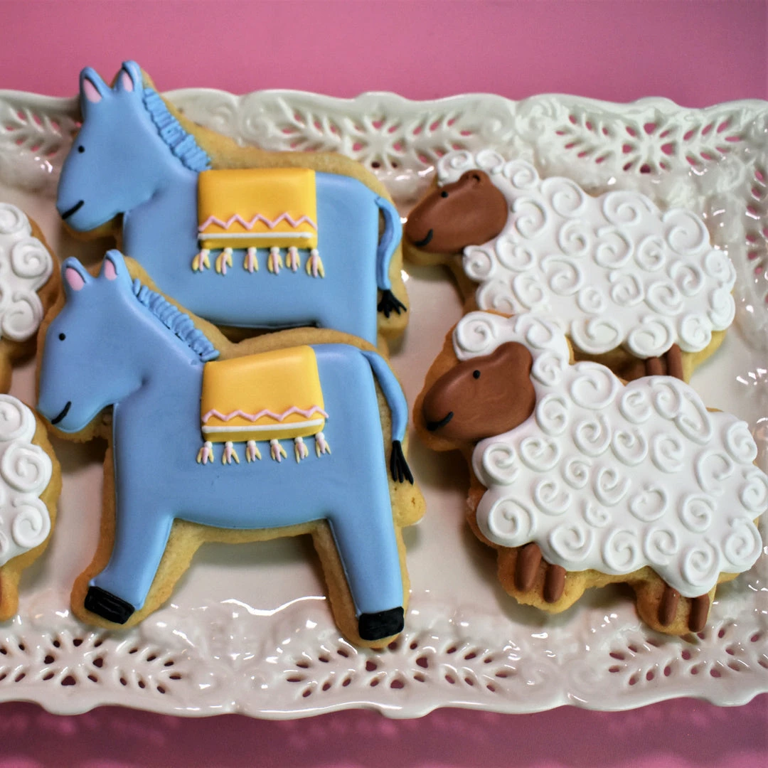 Flour Box Bakery Nativity Cookie Decorating Kit Cutters 7 Flour Box Bakery Nativity Cookie Decorating Kit Cutters