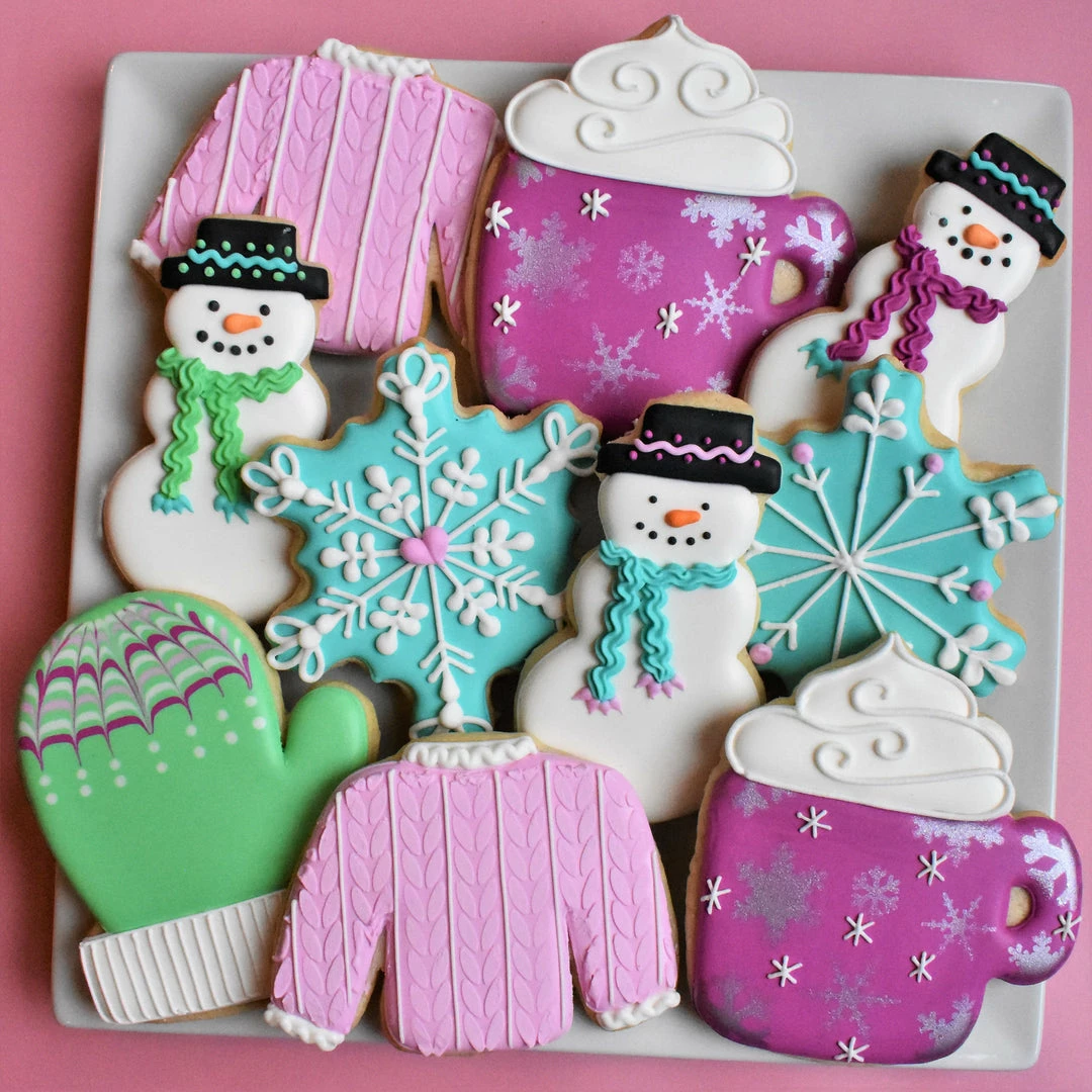 Flour Box Bakery Cutters Winter Cookie Decorating Kit 3 Flour Box Bakery Cutters Winter Cookie Decorating Kit