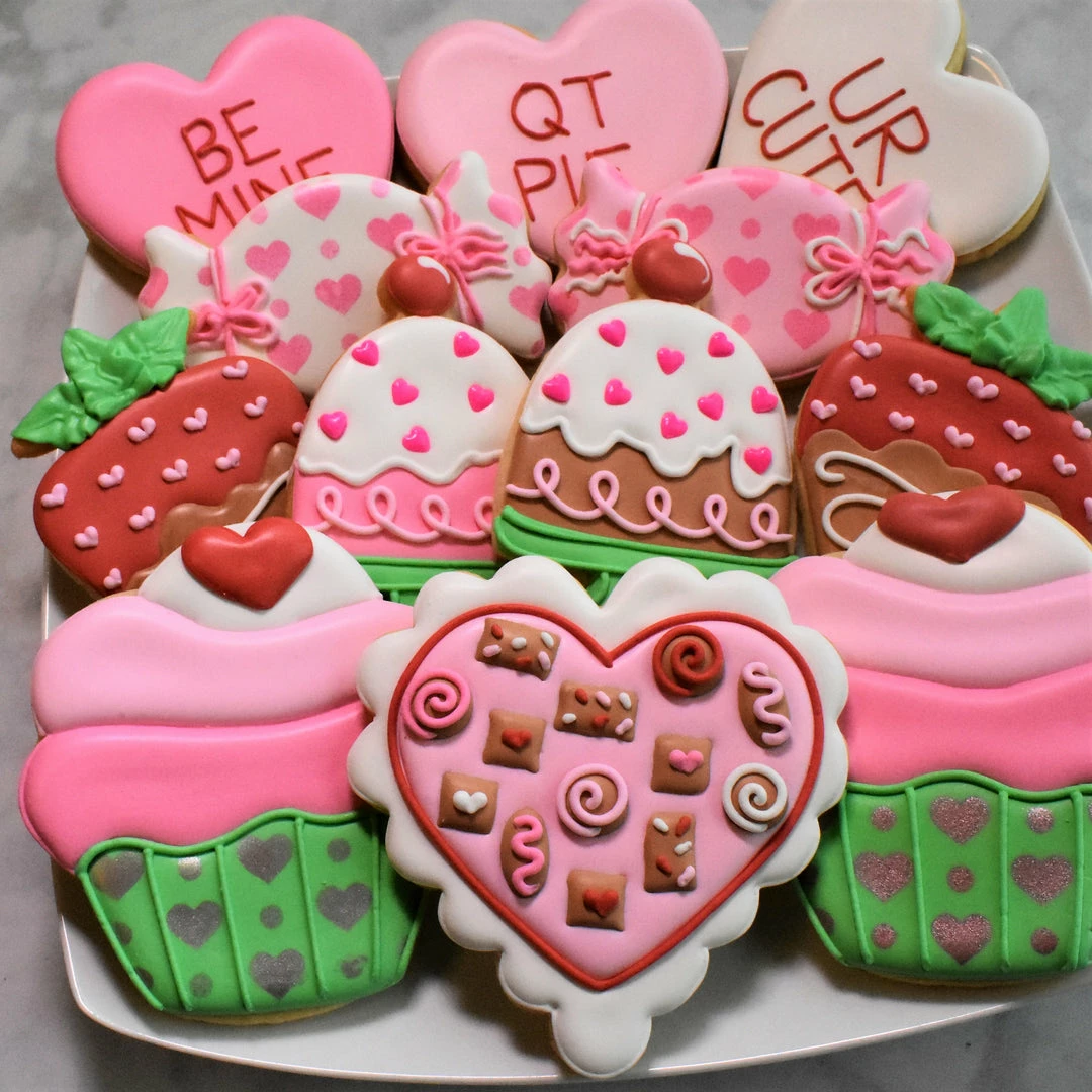 Flour Box Bakery Sweet Treats Cookie Decorating Kit Cutters 7 Flour Box Bakery Sweet Treats Cookie Decorating Kit Cutters