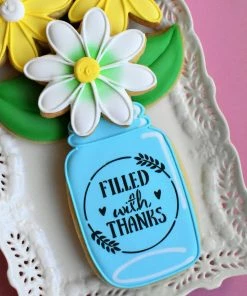 Cookie Countess Filled With Thanks Stencil Stencils