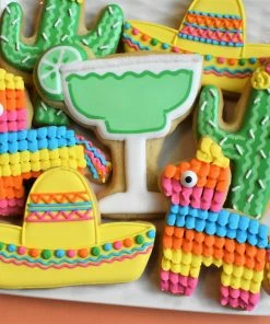 Flour Box Bakery Fiesta/Cinco De Mayo Cookie Decorating Kit For Online Class