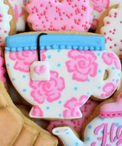 Flour Box Bakery Cutters Mother's Day Tea Cookie Decorating Kit