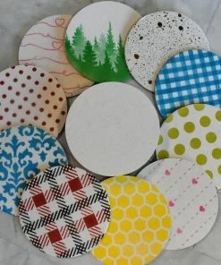 Flour Box Bakery 25 Airbrush Cookie Coasters