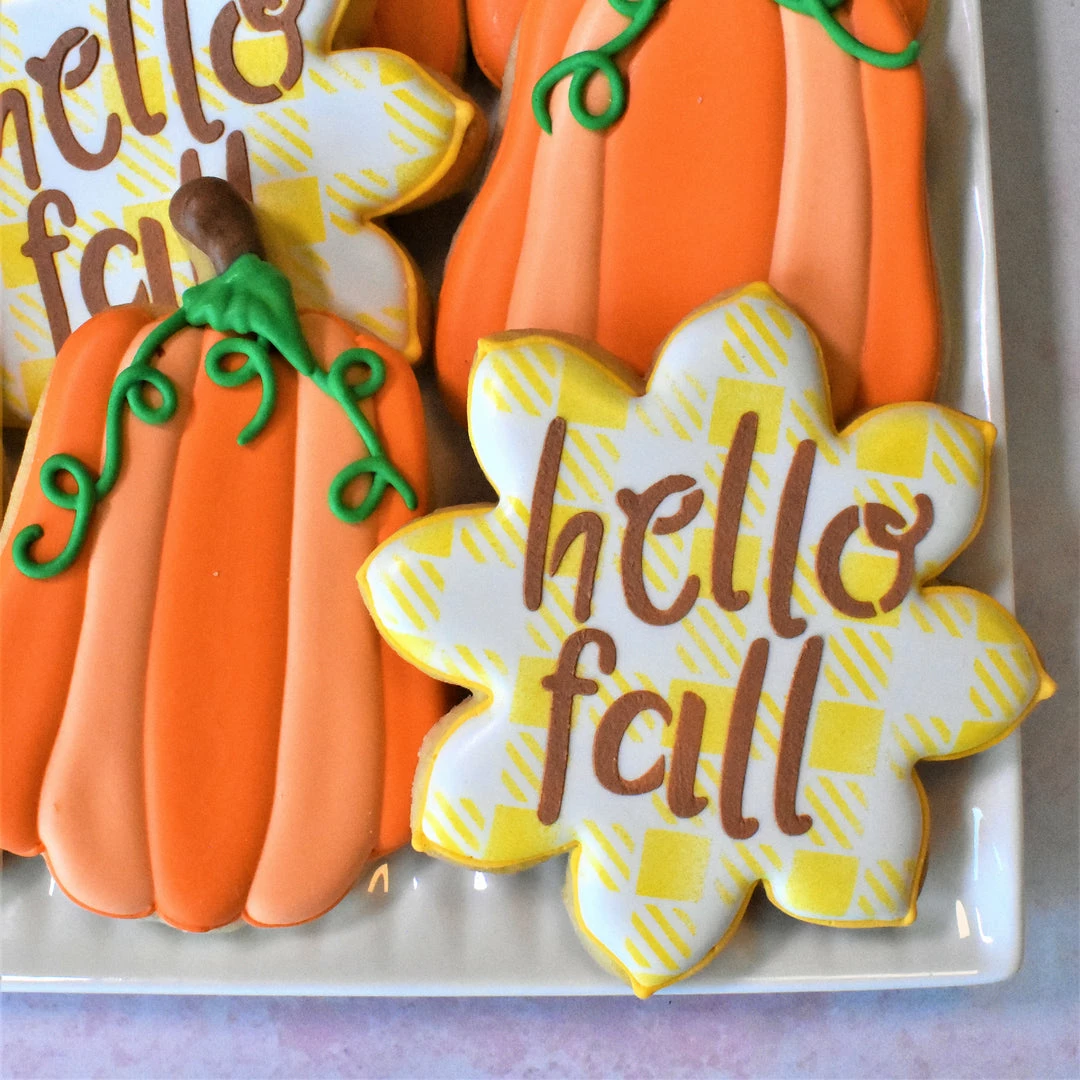 Hello Fall Cookie Countess Stencil 4 Hello Fall Cookie Countess Stencil