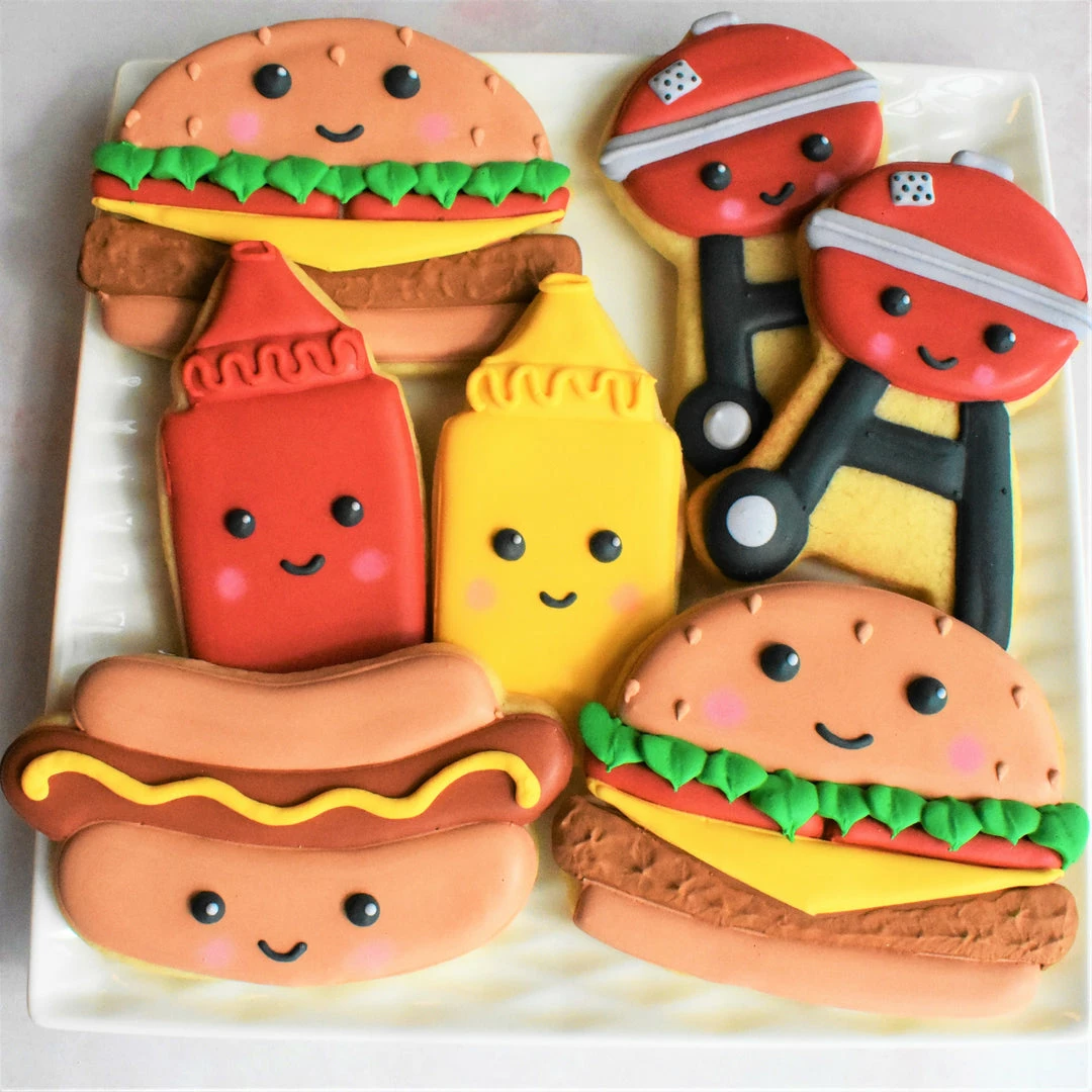 Ann Clark Father's Day Grilling Cookie Cutter Set Cutters 4 Ann Clark Father's Day Grilling Cookie Cutter Set Cutters