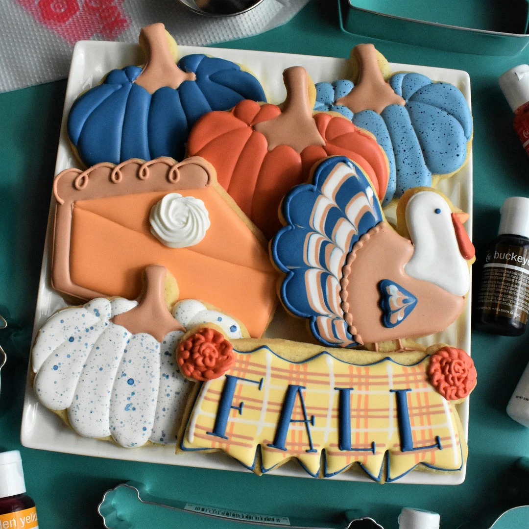 Flour Box Bakery Cutters Fall/Thanksgiving Cutter BUNDLE 4 Flour Box Bakery Cutters Fall/Thanksgiving Cutter BUNDLE