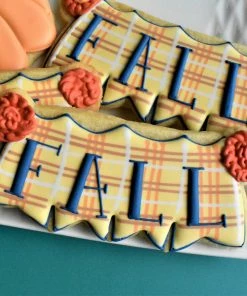 Flour Box Bakery Fall/Thanksgiving Cookie Decorating Kit For Online Class 10 Flour Box Bakery Fall/Thanksgiving Cookie Decorating Kit For Online Class