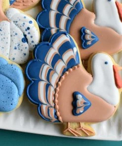 Flour Box Bakery Fall/Thanksgiving Cookie Decorating Kit For Online Class 12 Flour Box Bakery Fall/Thanksgiving Cookie Decorating Kit For Online Class