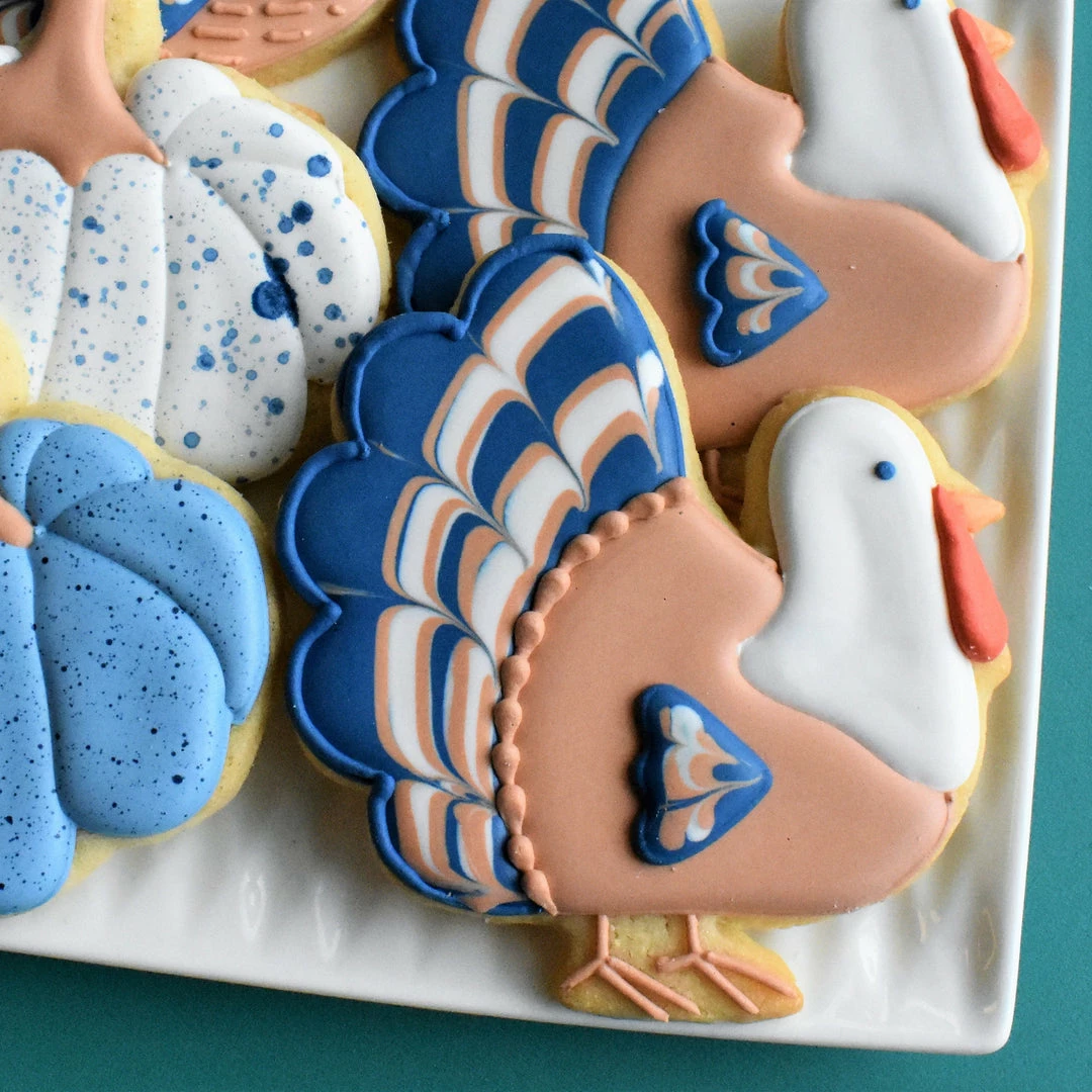 Flour Box Bakery Fall/Thanksgiving Cookie Decorating Kit For Online Class 7 Flour Box Bakery Fall/Thanksgiving Cookie Decorating Kit For Online Class