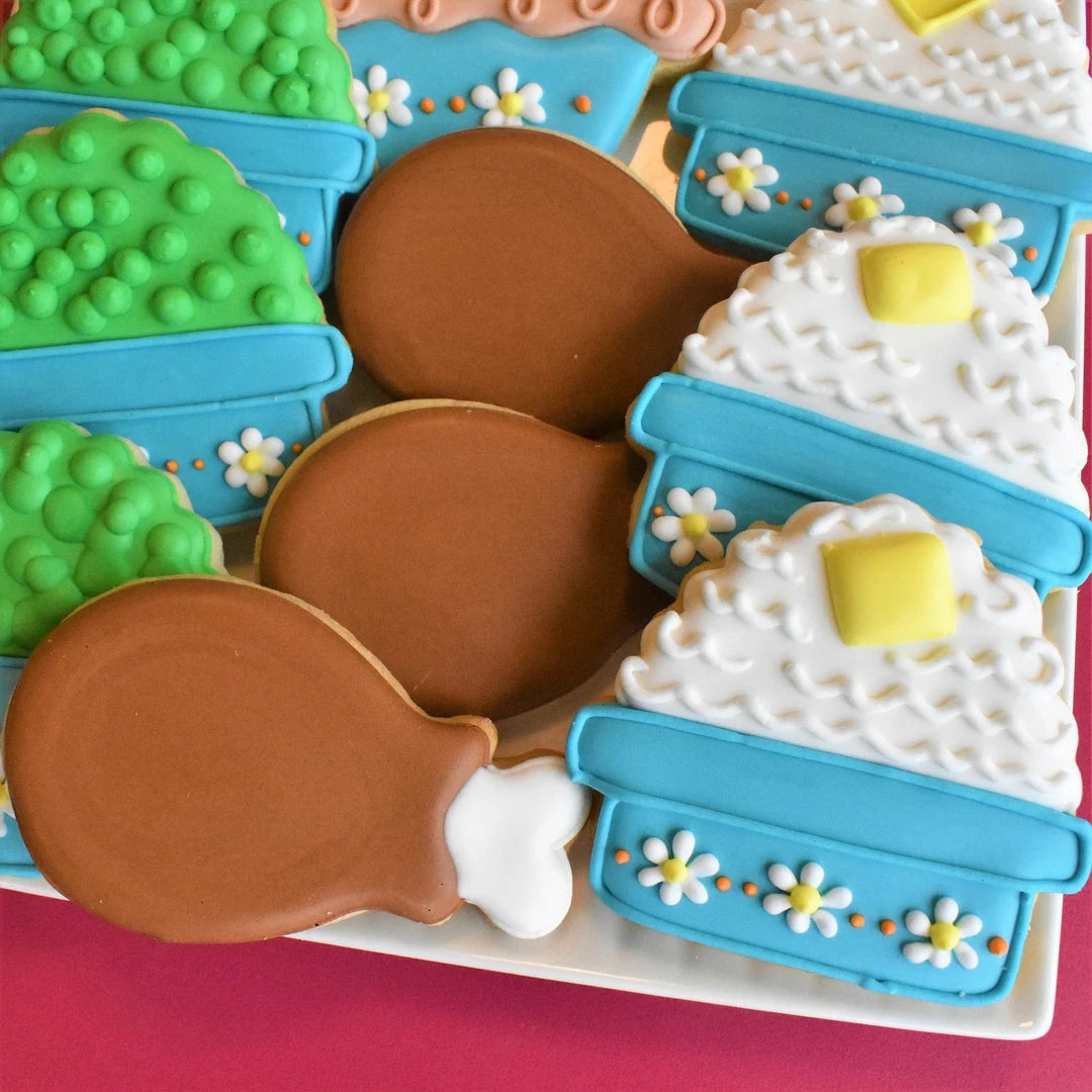 Flour Box Bakery Turkey Dinner Cookie Decorating Kit 8 Flour Box Bakery Turkey Dinner Cookie Decorating Kit