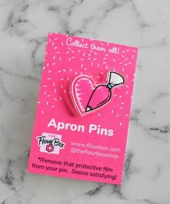 Claire Piping Bag Heart Apron Pin