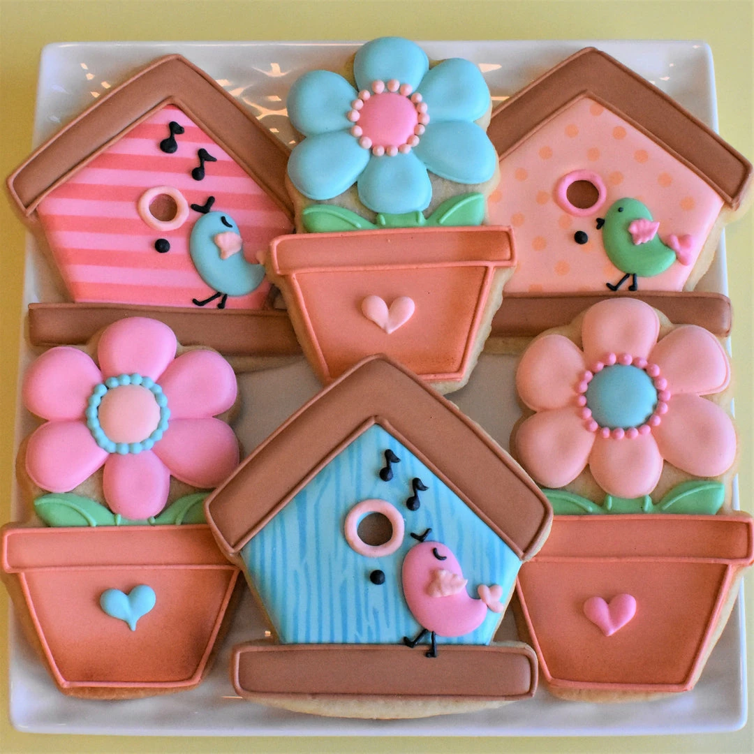 Ann Clark Flower In Pot Cookie Cutter By The Flour Box 8 Ann Clark Flower In Pot Cookie Cutter By The Flour Box