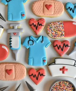 Flour Box Bakery Nurse Cookie Decorating Kit 11 Flour Box Bakery Nurse Cookie Decorating Kit