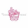 Cookie Countess Stencils Christmas Train Teddy Bear DWC/PYO Stencil